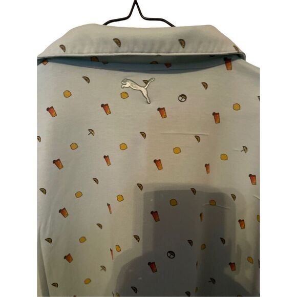 Arnold Palmer Puma Mens Green Lemonade Golf Polo Shirt Size XXL - Picture 5 of 15